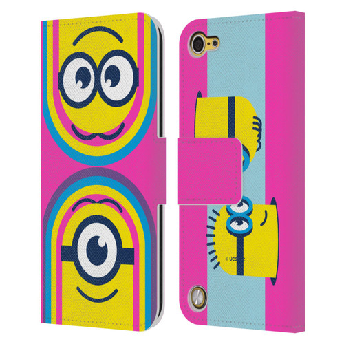 Minions Rise of Gru(2021) Day Tripper Face Leather Book Wallet Case Cover For Apple iPod Touch 5G 5th Gen