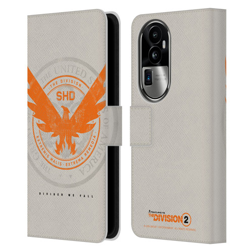 Tom Clancy's The Division 2 Key Art Phoenix US Seal Leather Book Wallet Case Cover For OPPO Reno10 Pro+