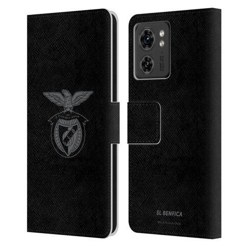 S.L. Benfica 2021/22 Crest Black Leather Book Wallet Case Cover For Motorola Moto Edge 40