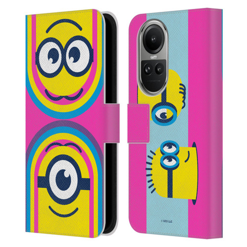 Minions Rise of Gru(2021) Day Tripper Face Leather Book Wallet Case Cover For OPPO Reno10 5G / Reno10 Pro 5G