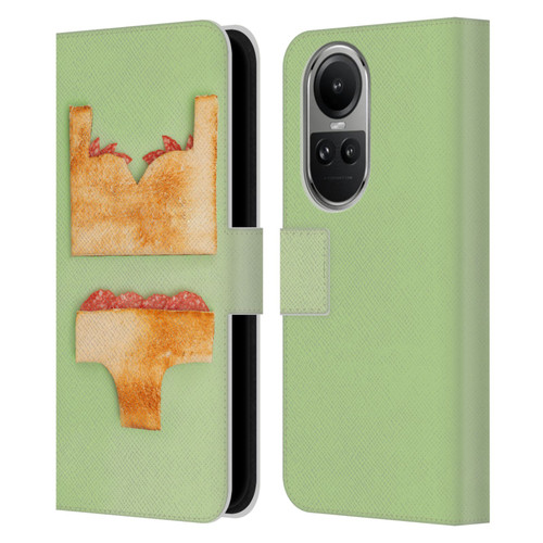 Pepino De Mar Foods Sandwich Leather Book Wallet Case Cover For OPPO Reno10 5G / Reno10 Pro 5G