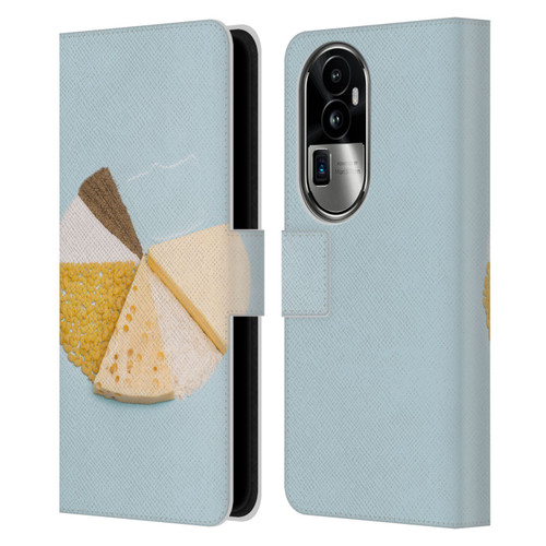 Pepino De Mar Foods Pie Leather Book Wallet Case Cover For OPPO Reno10 Pro+