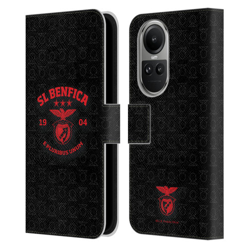 S.L. Benfica 2021/22 Crest E Pluribus Unum Leather Book Wallet Case Cover For OPPO Reno10 5G / Reno10 Pro 5G
