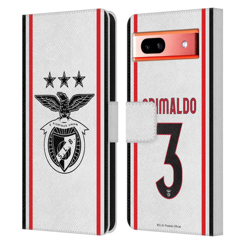 S.L. Benfica 2021/22 Players Away Kit Álex Grimaldo Leather Book Wallet Case Cover For Google Pixel 7a