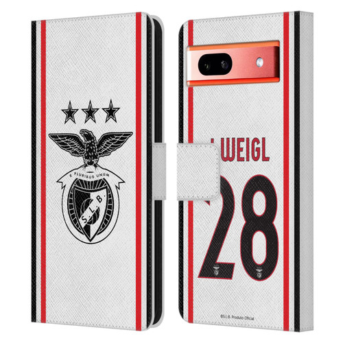 S.L. Benfica 2021/22 Players Away Kit Julian Weigl Leather Book Wallet Case Cover For Google Pixel 7a
