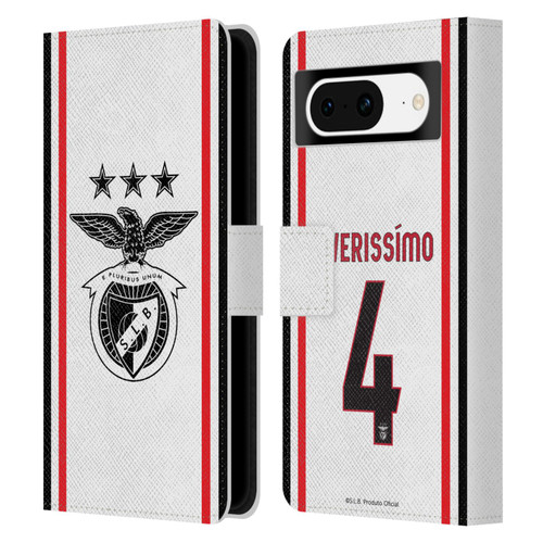 S.L. Benfica 2021/22 Players Away Kit Lucas Veríssimo Leather Book Wallet Case Cover For Google Pixel 8