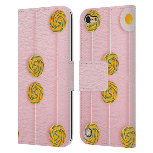 Pepino De Mar Patterns 2 Lollipop Leather Book Wallet Case Cover For Apple iPod Touch 5G 5th Gen