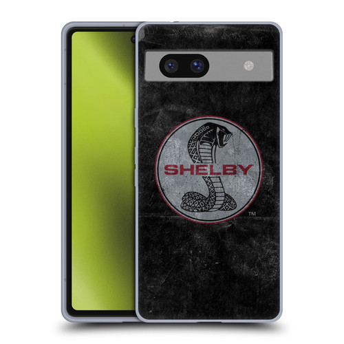 Shelby Logos Distressed Black Soft Gel Case for Google Pixel 7a
