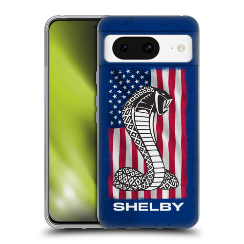 Shelby Logos American Flag Soft Gel Case for Google Pixel 8