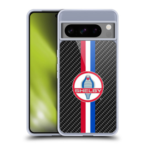 Shelby Logos Carbon Fiber Soft Gel Case for Google Pixel 8 Pro