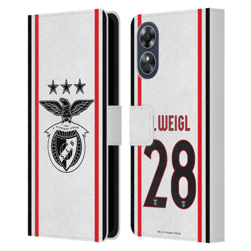 S.L. Benfica 2021/22 Players Away Kit Julian Weigl Leather Book Wallet Case Cover For OPPO A17