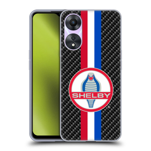 Shelby Logos Carbon Fiber Soft Gel Case for OPPO A78 5G
