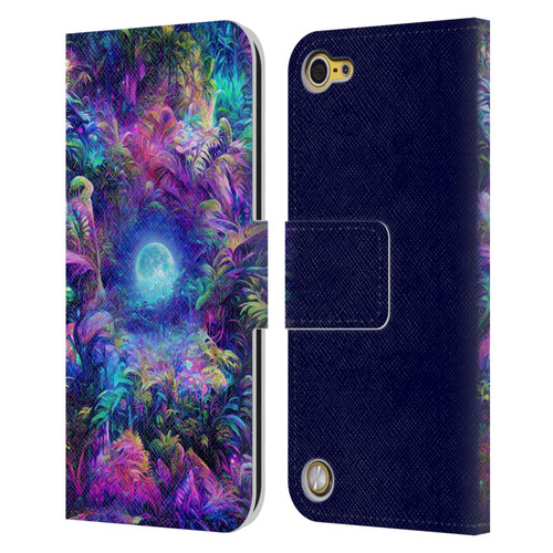 Wumples Cosmic Universe Jungle Moonrise Leather Book Wallet Case Cover For Apple iPod Touch 5G 5th Gen