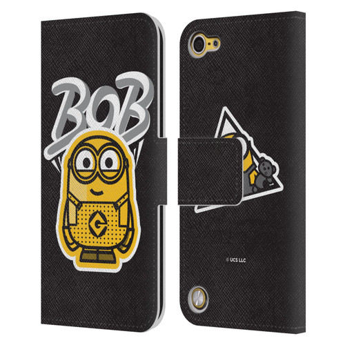 Minions Rise of Gru(2021) Iconic Mayhem Bob Leather Book Wallet Case Cover For Apple iPod Touch 5G 5th Gen