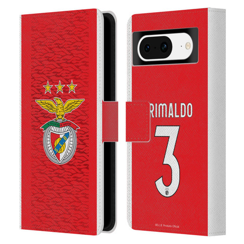 S.L. Benfica 2021/22 Players Home Kit Álex Grimaldo Leather Book Wallet Case Cover For Google Pixel 8