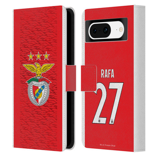 S.L. Benfica 2021/22 Players Home Kit Rafa Silva Leather Book Wallet Case Cover For Google Pixel 8