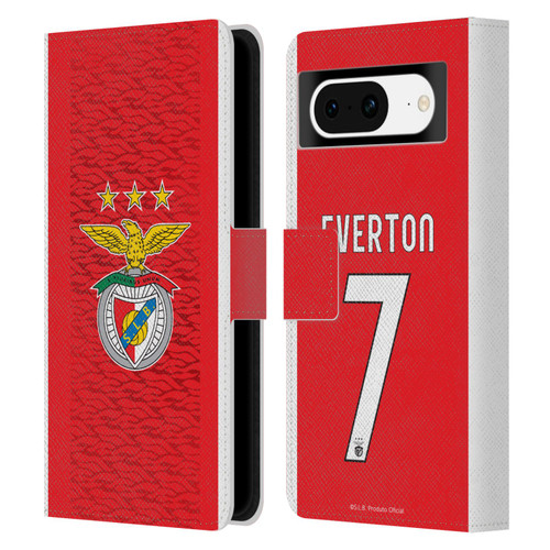 S.L. Benfica 2021/22 Players Home Kit Everton Soares Leather Book Wallet Case Cover For Google Pixel 8