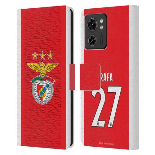 S.L. Benfica 2021/22 Players Home Kit Rafa Silva Leather Book Wallet Case Cover For Motorola Moto Edge 40