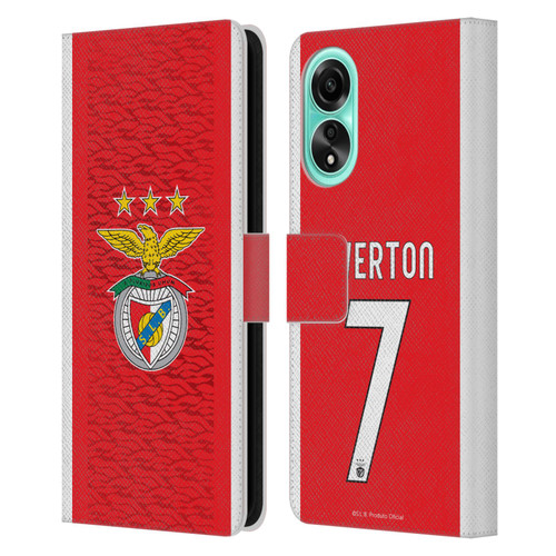 S.L. Benfica 2021/22 Players Home Kit Everton Soares Leather Book Wallet Case Cover For OPPO A78 5G
