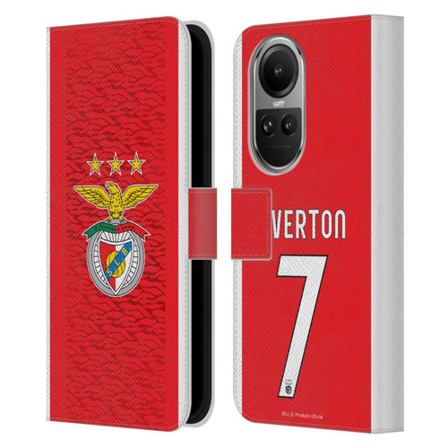 S.L. Benfica 2021/22 Players Home Kit Everton Soares Leather Book Wallet Case Cover For OPPO Reno10 5G / Reno10 Pro 5G