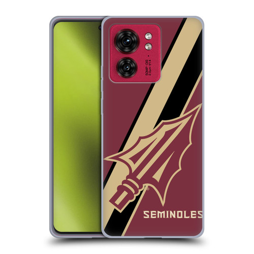 Florida State University FSU Florida State University Stripes Soft Gel Case for Motorola Moto Edge 40