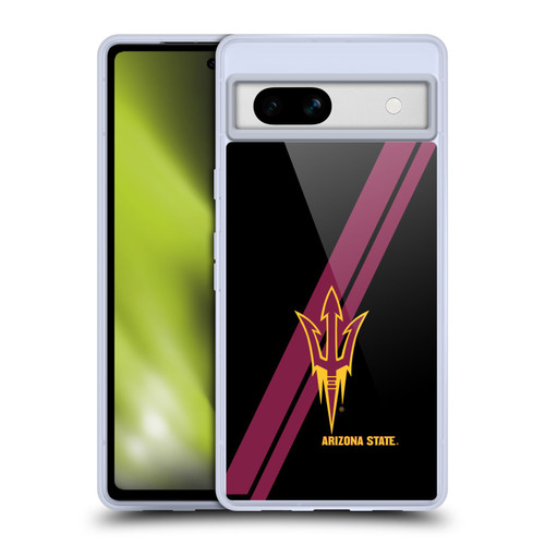 Arizona State University ASU Arizona State University Stripes Soft Gel Case for Google Pixel 7a