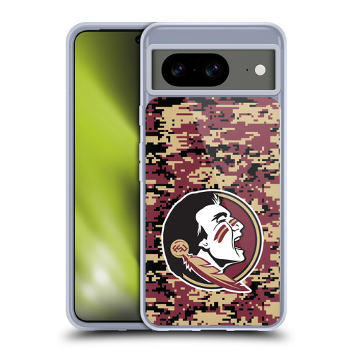 Florida State University FSU Florida State University Digital Camouflage Soft Gel Case for Google Pixel 8