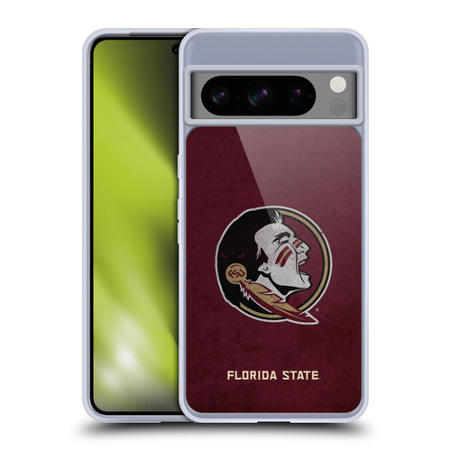 Florida State University FSU Florida State University Distressed Soft Gel Case for Google Pixel 8 Pro