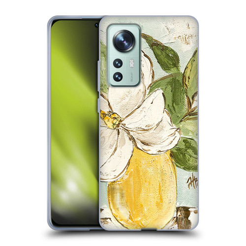 Haley Bush Floral Painting Magnolia Yellow Vase Soft Gel Case for Xiaomi 12