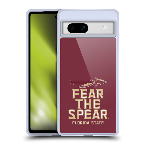 Florida State University FSU Florida State University Art Fear The Spear Soft Gel Case for Google Pixel 7a