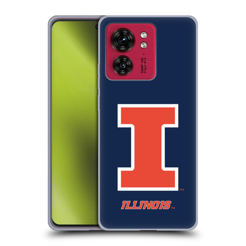 University Of Illinois U Of I University Of Illinois Plain Soft Gel Case for Motorola Moto Edge 40