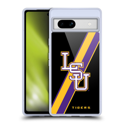 Louisiana State University LSU Louisiana State University LSU Stripes Soft Gel Case for Google Pixel 7a