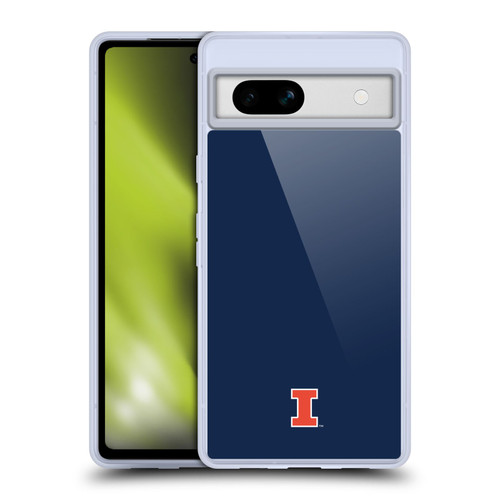 University Of Illinois U Of I University Of Illinois Fighting Illini Soft Gel Case for Google Pixel 7a