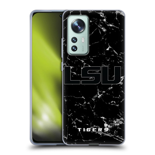 Louisiana State University LSU Louisiana State University Black And White Marble Soft Gel Case for Xiaomi 12