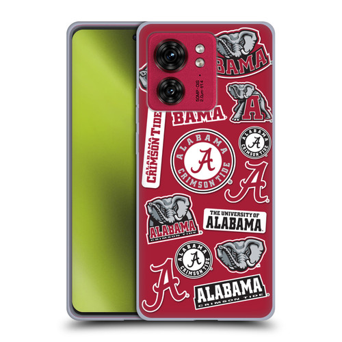 University Of Alabama UA The University Of Alabama Art Collage Soft Gel Case for Motorola Moto Edge 40