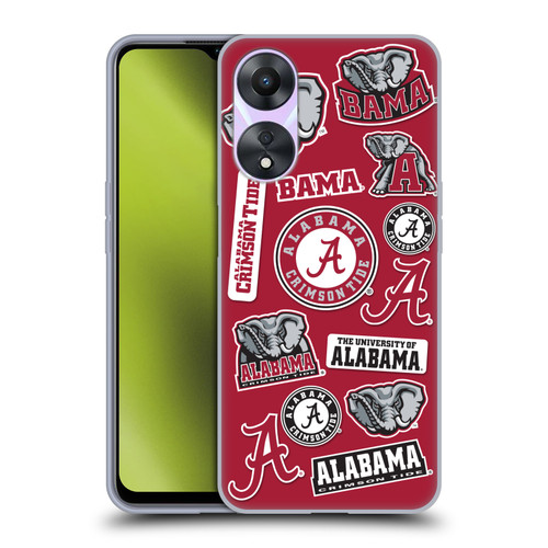 University Of Alabama UA The University Of Alabama Art Collage Soft Gel Case for OPPO A78 4G