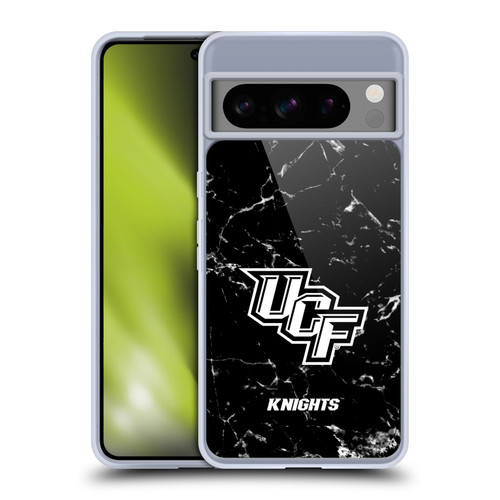 University Of Central Florida UCF University Of Central Florida Black And White Marble Soft Gel Case for Google Pixel 8 Pro