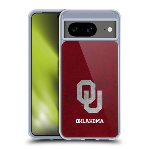 University of Oklahoma OU The University of Oklahoma Distressed Look Soft Gel Case for Google Pixel 8