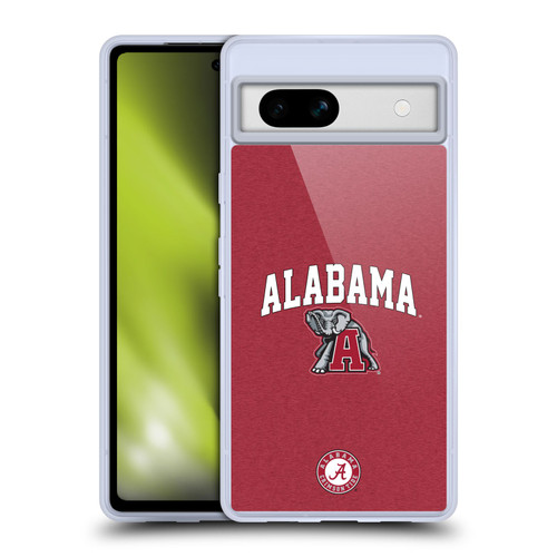 University Of Alabama UA The University Of Alabama Campus Logotype Soft Gel Case for Google Pixel 7a