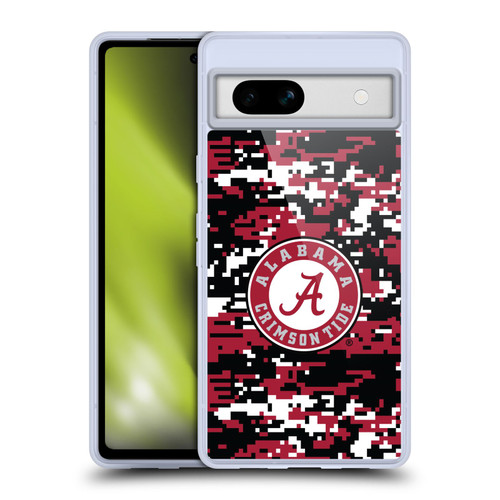 University Of Alabama UA The University Of Alabama Digital Camouflage Soft Gel Case for Google Pixel 7a