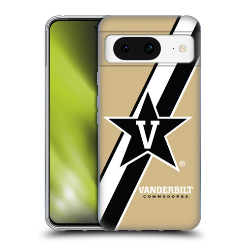 Vanderbilt University Vandy Vanderbilt University Stripes Soft Gel Case for Google Pixel 8