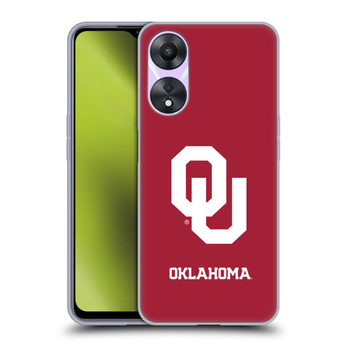 University of Oklahoma OU The University of Oklahoma Plain Soft Gel Case for OPPO A78 4G