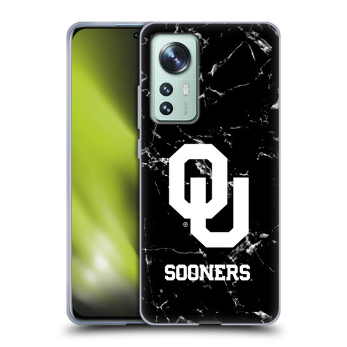 University of Oklahoma OU The University of Oklahoma Black And White Marble Soft Gel Case for Xiaomi 12