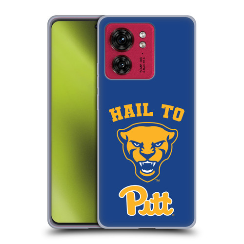 University Of Pittsburgh University of Pittsburgh Art Hail To Pitt Soft Gel Case for Motorola Moto Edge 40