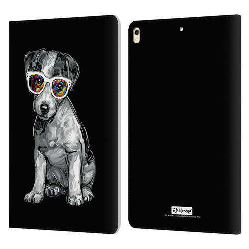 P.D. Moreno Black And White Dogs Jack Russell Leather Book Wallet Case Cover For Apple iPad Pro 10.5 (2017)