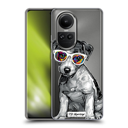 P.D. Moreno Black And White Dogs Jack Russell Soft Gel Case for OPPO Reno10 5G / Reno10 Pro 5G