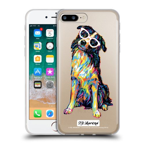 P.D. Moreno Dogs Border Collie Soft Gel Case for Apple iPhone 7 Plus / iPhone 8 Plus
