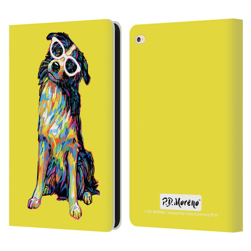 P.D. Moreno Dogs Border Collie Leather Book Wallet Case Cover For Apple iPad Air 2 (2014)