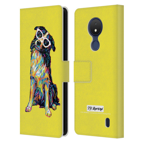 P.D. Moreno Dogs Border Collie Leather Book Wallet Case Cover For Nokia C21