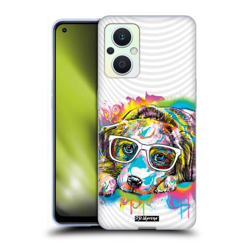 P.D. Moreno Drip Art Cats And Dogs Labrador Soft Gel Case for OPPO Reno8 Lite